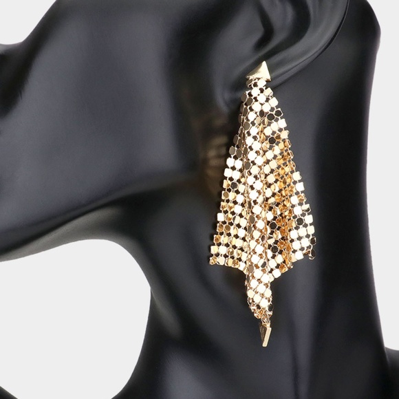 Popcorn Mesh Earrings - Picture 1 of 2